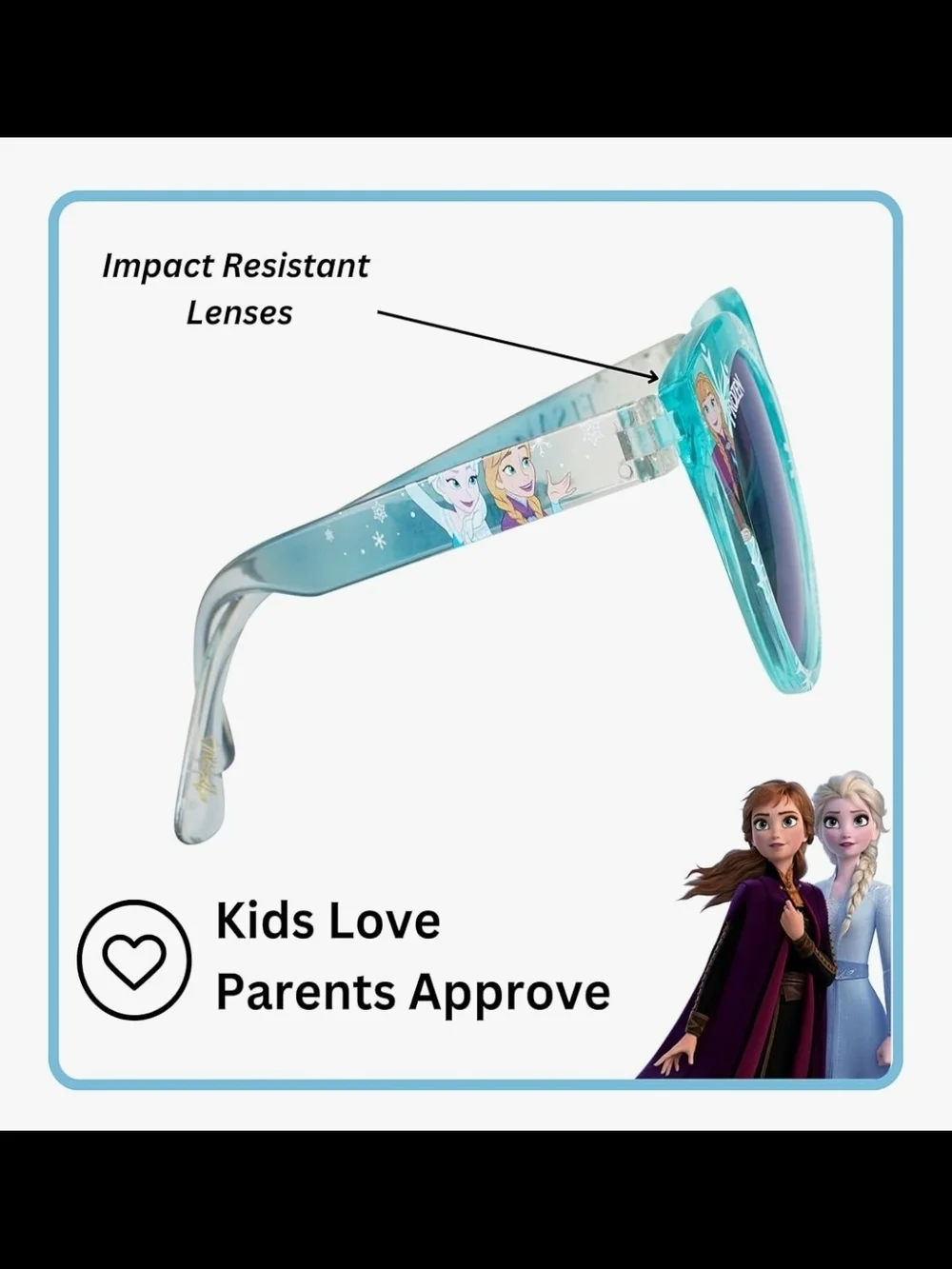 Disney Frozen Teal Frame Sunglasses with Blue Lenses